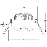 BRUMBERG BB33 LED recessed spot not dimmable white