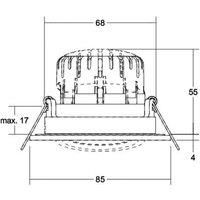BRUMBERG BB23 recessed IP65 not dimmable nickel