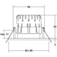 BRUMBERG BB21 IP65 recessed not dimmable nickel