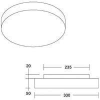 BRUMBERG Celtis Mini ceiling light, E27, chintz, blue spruce