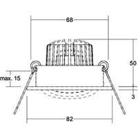 BRUMBERG LED recessed spotlight Tirrel-R DALI connection box aluminium matt