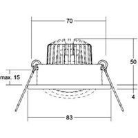 BRUMBERG LED recessed spotlight Berrie-R, RC-dimmable, white