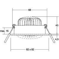 BRUMBERG BB37 LED recessed spot not dimmable white