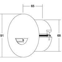 BRUMBERG Adapt wall LED recessed spot, matt white