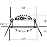 BRUMBERG BB03 recessed spot not dimmable, black