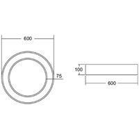 BRUMBERG Biro Circle Ring, 60 cm, Casambi, white, 840