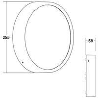 BRUMBERG Eye LED outdoor wall light, open, white