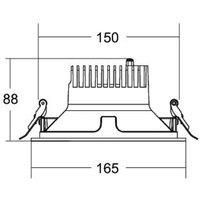 BRUMBERG Apollo Midi reflector smooth, round, 3,000 K, black