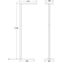 BRUMBERG Adrea LED floor lamp microprismatic
