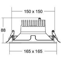 BRUMBERG Apollo Midi, faceted, angular, 3,000 K, silver