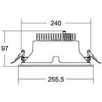 BRUMBERG Apollo Mega, smooth, round, DALI, 3,000 K, white