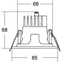 BRUMBERG Apollo Micro, smooth, round, DALI, 4,000 K, black