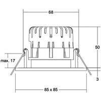 BRUMBERG Spot BB21 IP65 RC-dimmable connection box nickel matt