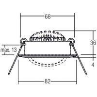 BRUMBERG BB03 Spot round RC-dimmable connection box 3-piece nickel