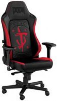 noblechairs HERO Gaming Chair - PU Faux Leather - DOOM Edition - Up to 150kg Users - Lumbar Support - Ergonomic - Home Office Chair - Computer Desk Chair