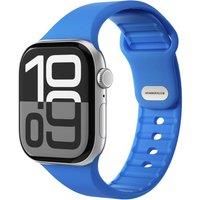 VONMAHLEN Classic Band 2 Apple Watch 44 - 49 mm Silicone Strap - Sky Captain, Blue