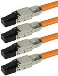 odedo & Network Plug Crimp Connector up to 4x CAT6A CAT7 RJ45 10 22-26