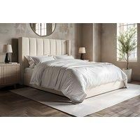 Cream Madison Ottoman Storage Bed With Optional Mattress - 6 Sizes