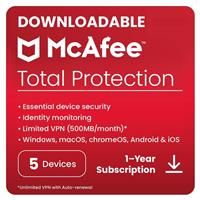 McAfee Total Protection 1 Year 5 Device