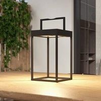 Lucande Lynzy LED solar light, black, 38.3 cm