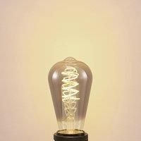 Lucande LED bulb E27 ST64 4W 2,800K dimmable smoke