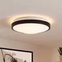 Lindby LED Ceiling Light /'Villum/' (Modern) in Black for e.g. Office & Workroom (1 Light Source,) from Ceiling lamp, lamp