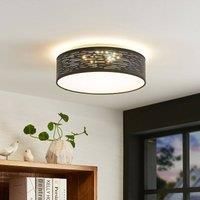LED Ceiling Light /'Iolyn/' (Modern) in Black for e.g. Living Room & Dining Room (1 Light Source,) from Lindby | Ceiling lamp, lamp