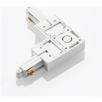 Lindby corner connector 1-circuit system, white