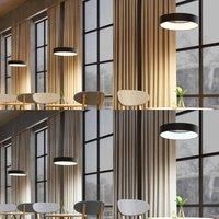 Arcchio Ceiling Light /'Aleksi/' dimmable (Modern) in Black Made of Metal for e.g. Kitchen (1 Light Source,) from Pendant Lighting, lamp, Hanging lamp, lamp, Ceiling lamp, Hanging Light