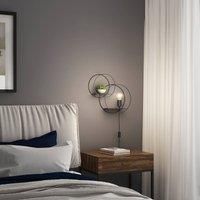Lucande Wall Light /'Andrik/' (Modern) in Black Made of Metal for e.g. Living Room & Dining Room (1 Light Source, E27) from Wall Lighting, Wall lamp