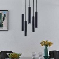 Lindby Sanad hanging light, round, black