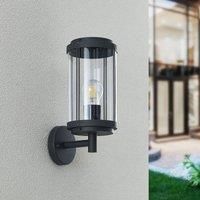 Lindby Outdoor Wall Light /'Ojali/' dimmable (Modern) in Black Made of Aluminium (1 Light Source, E27) from Wall lamp for Exterior/Interior Walls, House, Terrace und Balcony
