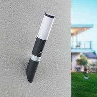 Lindby Okari outdoor wall light with sensor, torch