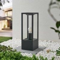 Lindby Outdoor Lights /'Peldar/' dimmable (Modern) in Black Made of Aluminium (1 Light Source, E27) from Pillar Lights, Garden Light, Path Light, Bollard Light, Path lamp, Pillar Light