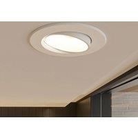 Spotlight Recessed dimmable (Modern) in White Made of Aluminium for e.g. Living Room & Dining Room (1 Light Source,) from PRIOS | Spotlight, recessed Light, Ceiling Light, Wall Light