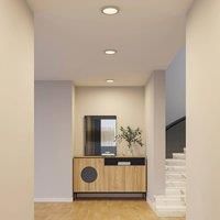 PRIOS Ceiling Light /'Aureka/' (Modern) in White Made of Aluminium for e.g. Living Room & Dining Room (1 Light Source,) from Ceiling lamp, lamp