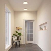 PRIOS Ceiling Light /'Aureka/' (Modern) in White Made of Aluminium for e.g. Living Room & Dining Room (1 Light Source,) from Ceiling lamp, lamp