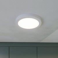 PRIOS Ceiling Light with Sensor /'Aureka/' with Motion Detector (Modern) in White Made of Aluminium for e.g. Living Room & Dining Room (1 Light Source,) from Ceiling lamp, lamp