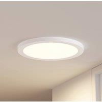 PRIOS Ceiling Light with Sensor /'Aureka/' with Motion Detector (Modern) in White Made of Aluminium for e.g. Living Room & Dining Room (1 Light Source,) from Ceiling lamp, lamp