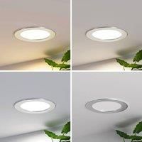 PRIOS Spotlight Recessed /'Cadance/' dimmable (Modern) in Silver Made of Aluminium for e.g. Bathroom (1 Light Source,) from Spotlight, recessed Light, Ceiling Light, Wall Light