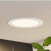 Prios Cadance LED recessed light, white, 22 cm