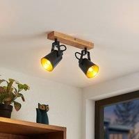 Lindby Kimban downlight, two-bulb