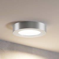 PRIOS LED Ceiling Light /'Edwina/' dimmable (Modern) in Silver Made of Aluminium for e.g. Bathroom (1 Light Source,) from Ceiling lamp, lamp