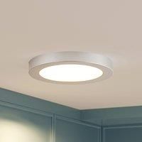 PRIOS LED Ceiling Light /'Edwina/' dimmable (Modern) in Silver Made of Aluminium for e.g. Bathroom (1 Light Source,) from Ceiling lamp, lamp