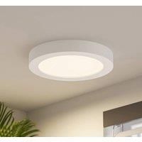 Prios Edwina LED ceiling light, white, 24.5 cm
