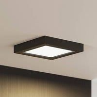 LED Ceiling Light /'Mazin/' dimmable (Modern) in Black Made of Aluminium for e.g. Bathroom (1 Light Source,) from PRIOS | Ceiling lamp, lamp