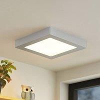 PRIOS LED Ceiling Light /'Alette/' dimmable (Modern) in Silver Made of Aluminium for e.g. Bathroom (1 Light Source,) from Ceiling lamp, lamp