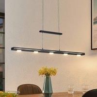 Lindby Naiara LED hanging light, black