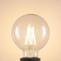 LED bulb E27 8 W 2,700 K G95 globe filament clear