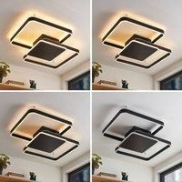 Lucande LED Ceiling Light /'Kadira/' dimmable (Modern) in Black Made of Metal for e.g. Living Room & Dining Room (1 Light Source,) from Ceiling lamp, lamp
